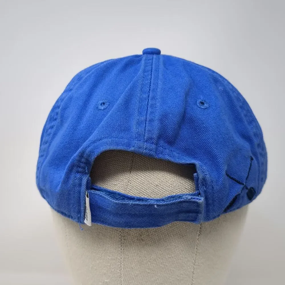 Lakegirl Baseball Cap Blue One Size Embroidered Winged Oars Logo Strapback Hat